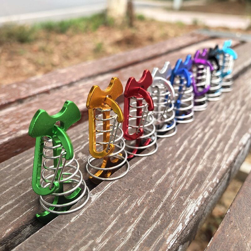 Deck Peg Fishbone Nail Peg Tent Tool Spring Tensioner Peg Nail Plank ...