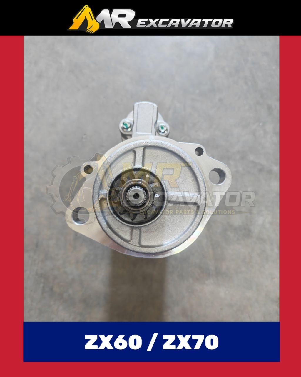 Hitachi Zaxis ZX60 ZX70 4JG1 Isuzu Engine Excavator Starter Motor 24V ...