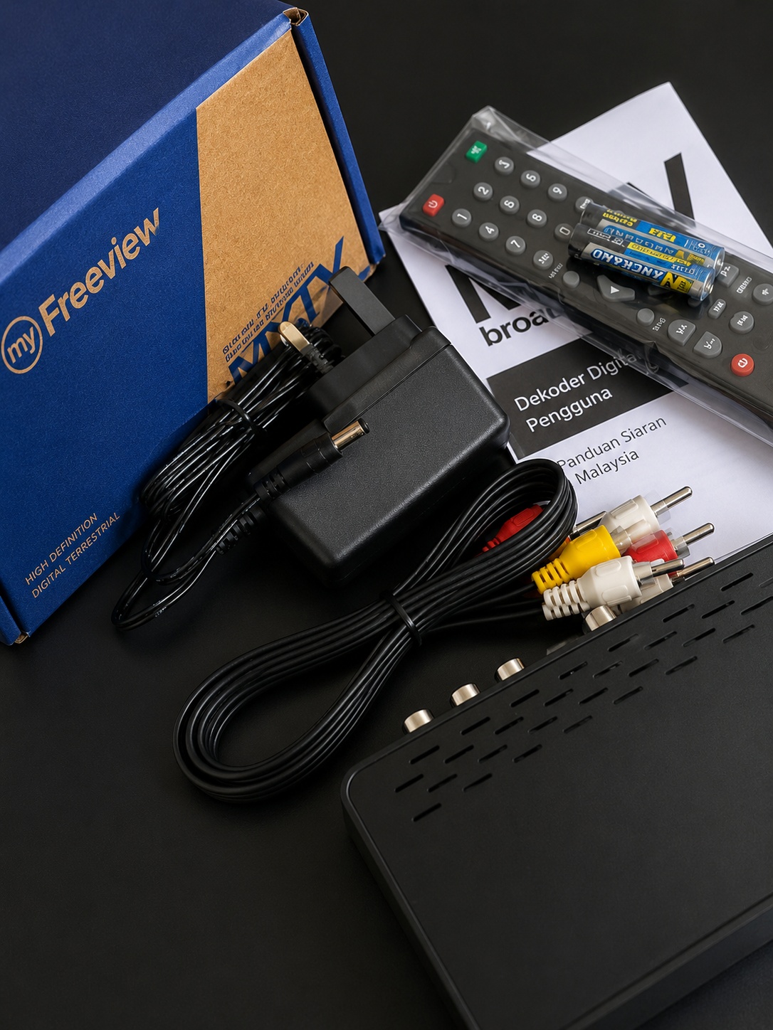 MYTV Original MYTV Dekoder + Antenna Set Decoder Box MBOX DVBT2 HD DTTV ...