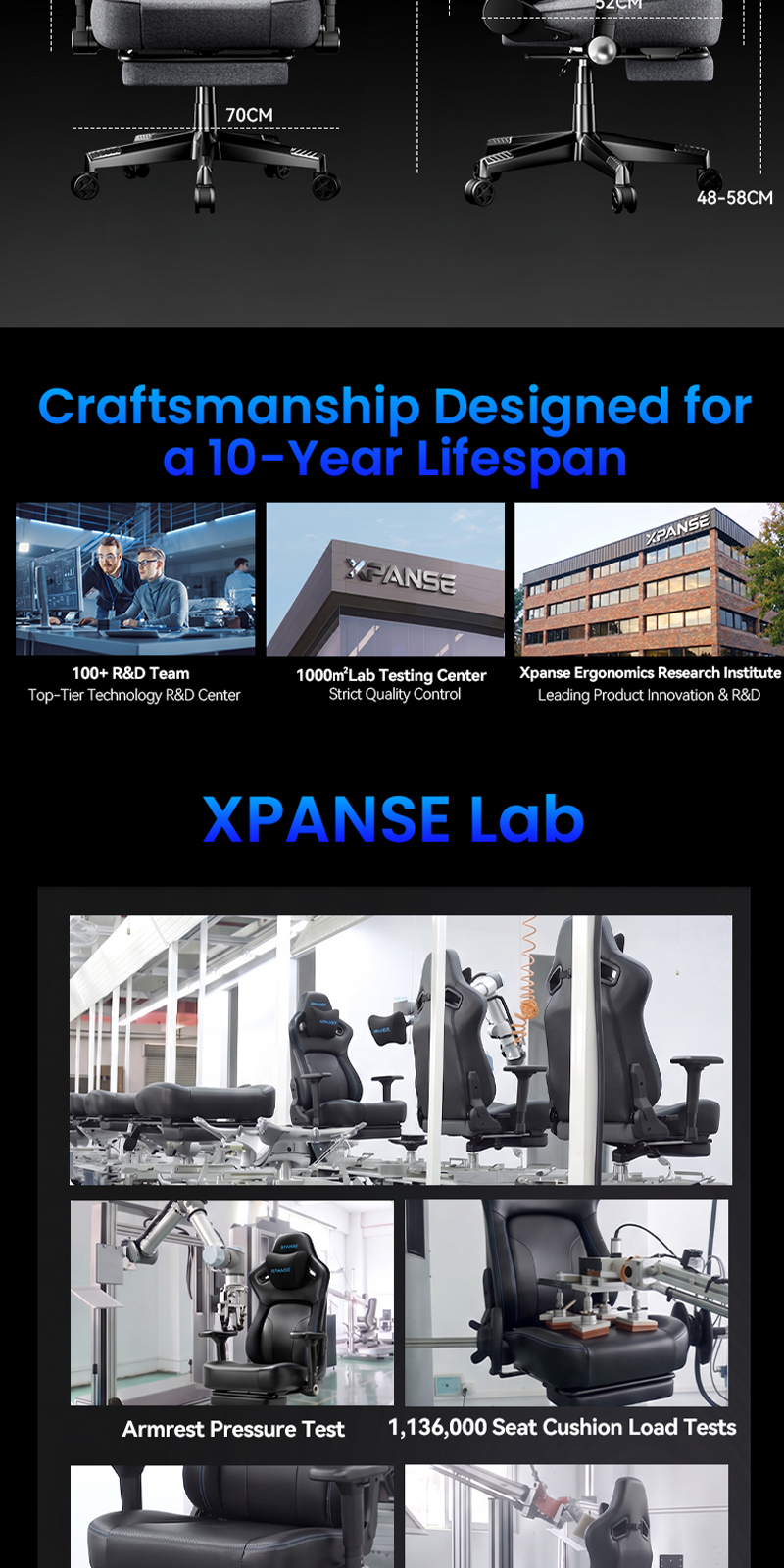 Xpanse X7 Gaming Ergonomic Chair Dynamic Lumbar Ice-Feel Comfort Office ...