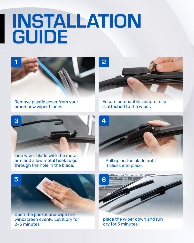 Trapo Hydrophobic Silent Wiper Proton Waja (2000-2011) Water Repelling ...