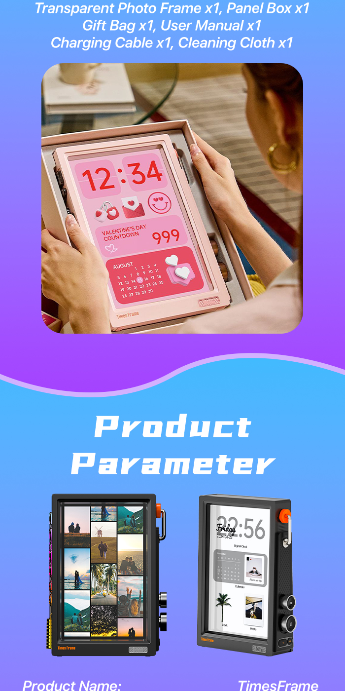 DIVOOM TIMES FRAME Unique Transparent HD Display Smart Frame | Shopee ...