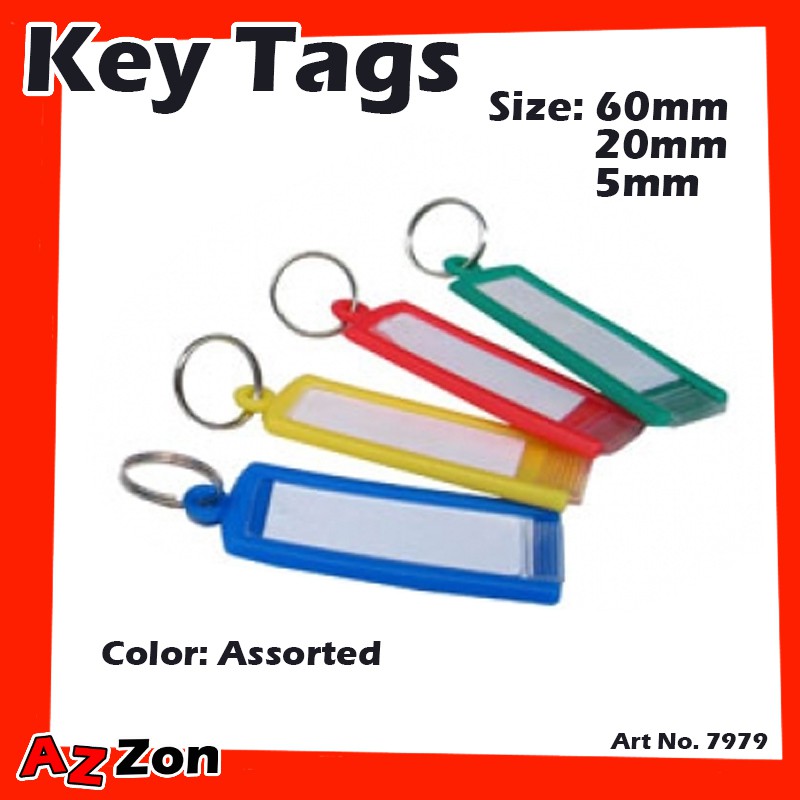 【50-PCS】 Plastic Key Tag / Key Ring / kunci cincin / 钥匙圈 ...