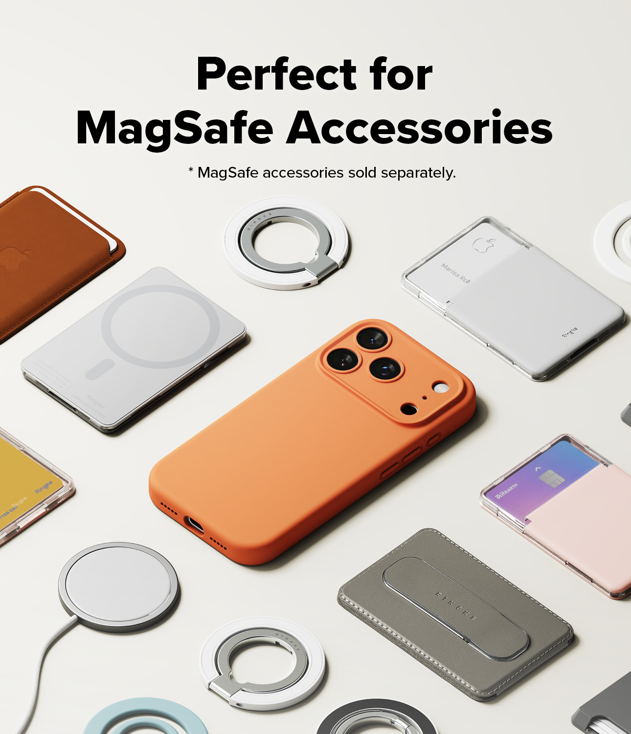 Ringke Dual Magnetic Silicone Ring [Compatible With MagSafe Case] Magnetic Ring Holder Finger Smartphone Removable Grip Phone Universal Magnetic Double Sided Soft And Durable – Black - View #11
