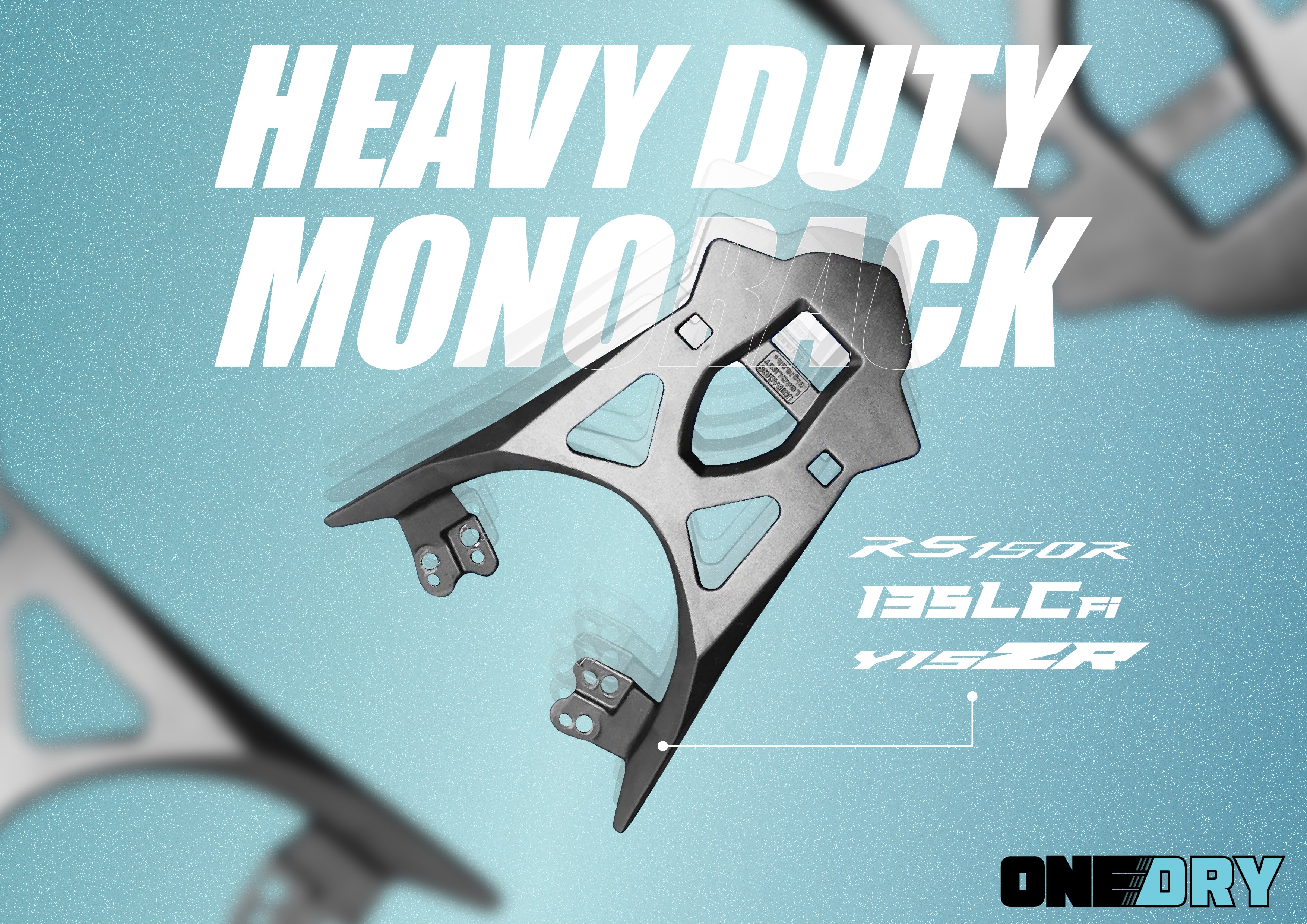 ONEDRY Y15zr Monorack Motorcycle Rear Rack Yamaha Y15 V1 V2 | Shopee ...