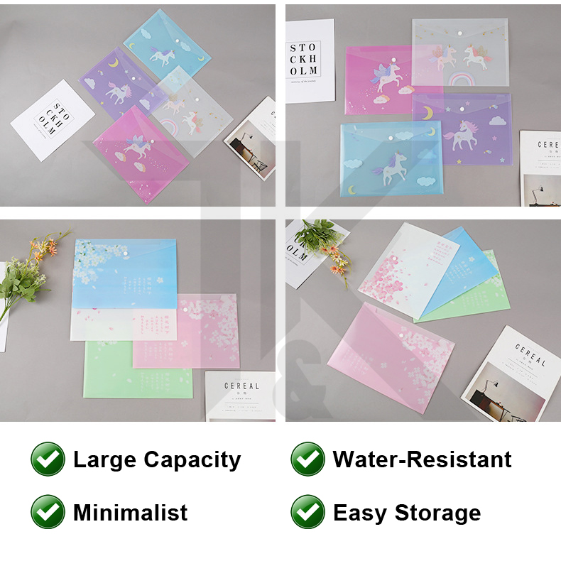 [LOCAL] Clear Unicorn A4 Paper File Folder Transparent A4 Holder Fail ...