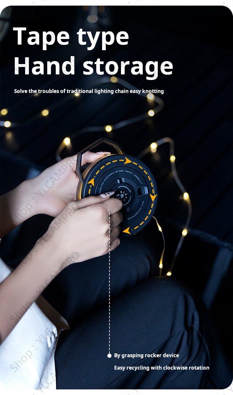 BLACKDOG UFO Starry Glow Fairy Light Lampu Ambient String Canopy Light ...
