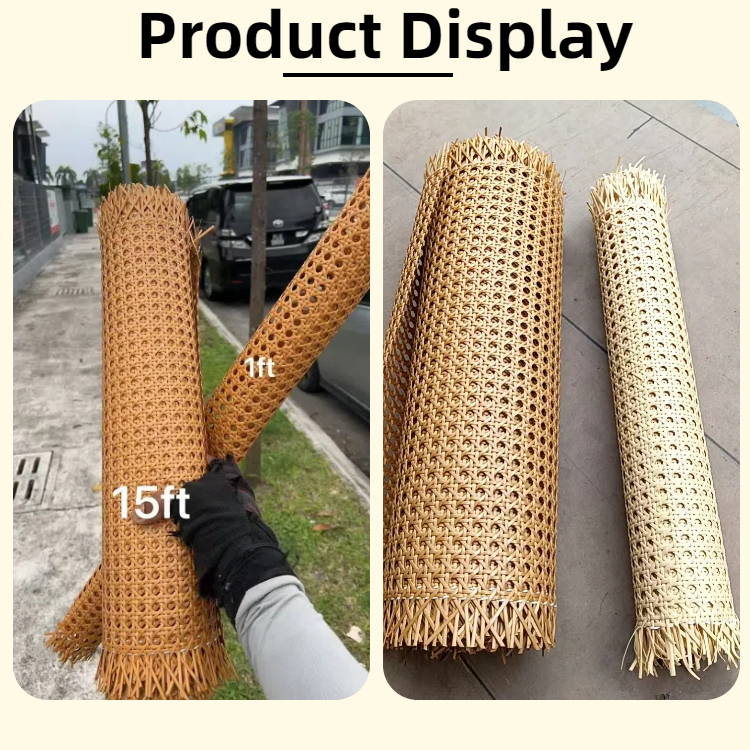 Rattan Woven Sheets 16inch/24inch/36inch Customizable length PE Rattan ...