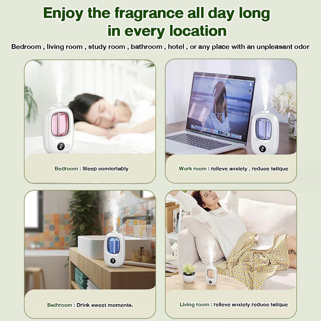 【现货】Room Humidifiers Automatic Spray Fragrance Essential Oil For Home ...