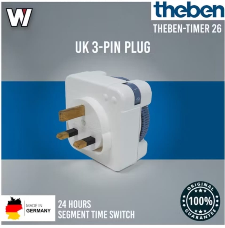 Theben 13A 24 Hours Plug In Time Switch | Shopee Malaysia