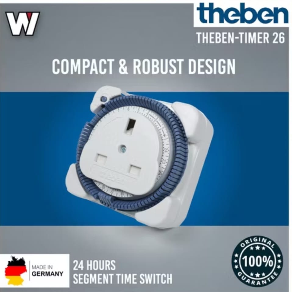 Theben 13A 24 Hours Plug In Time Switch | Shopee Malaysia