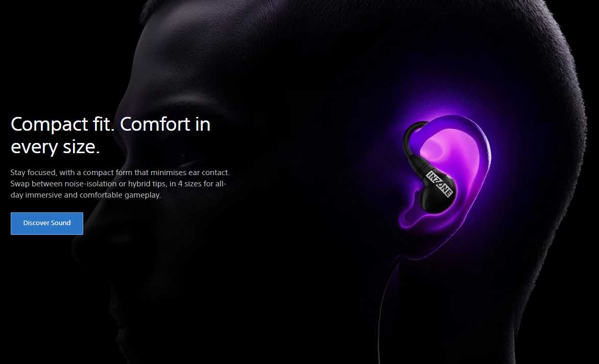 Sony INZONE E9 In-ear Gaming Headphones | Superior Noise Isolation ...