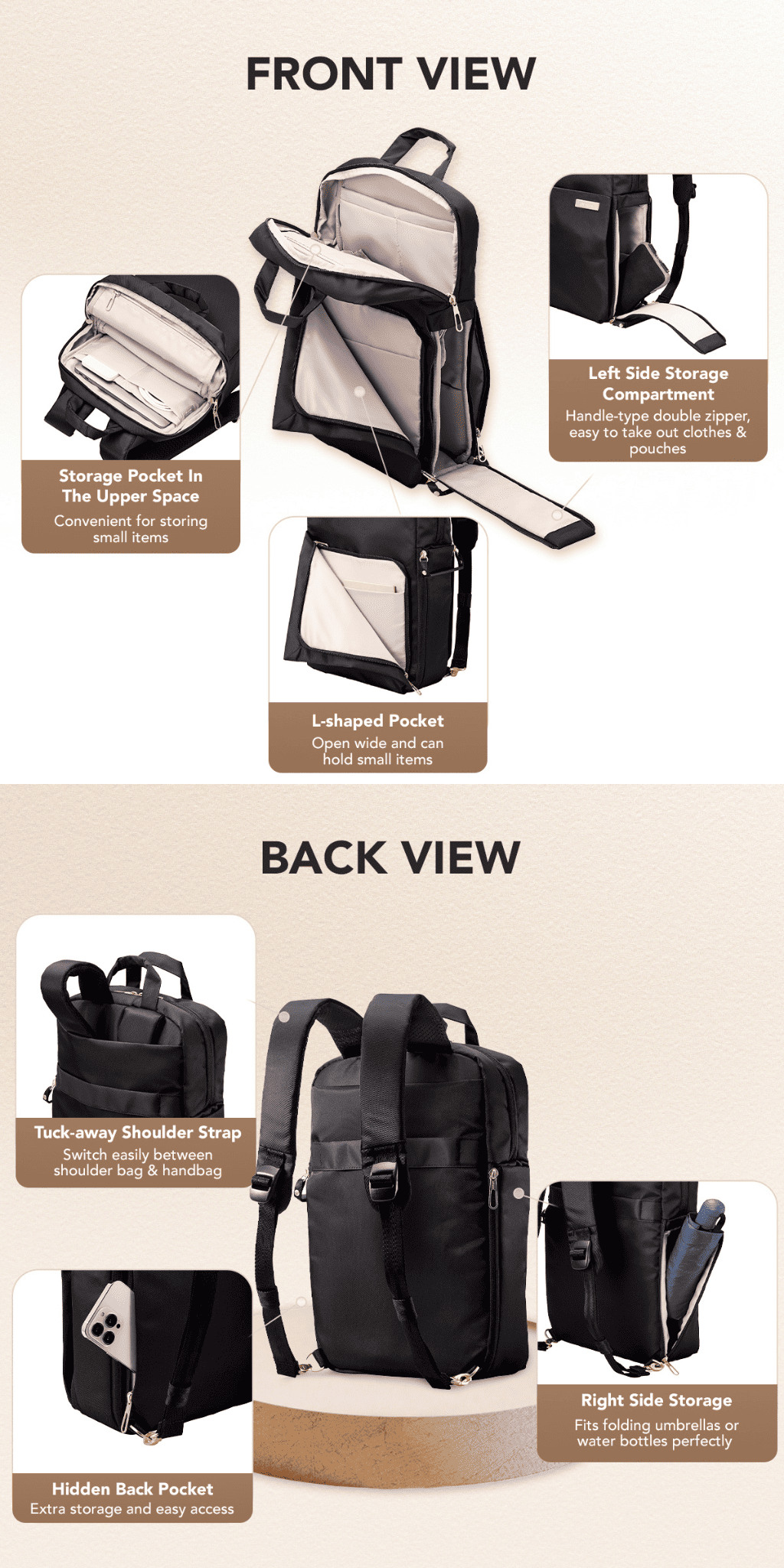 ELECOM OFF TOCO OF04 14 inch Laptop Backpack Casual Office Water ...