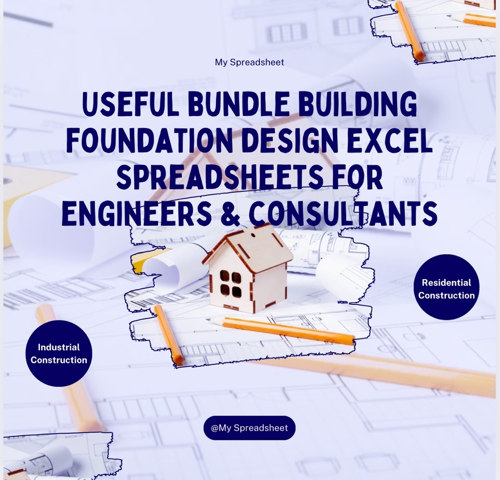 Useful bundle building foundation design excel spreadsheets for ...