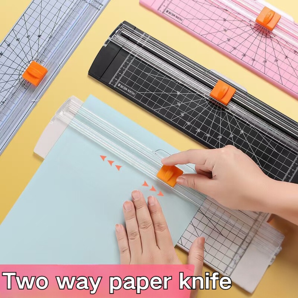 A4 Mini Paper Cutter Bi-Directional Trim Child-Safe Blade School Craft ...