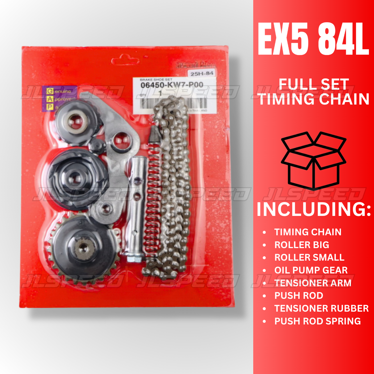 TIMING CHAIN COMPLETE SET RANTAI KECIK EX5 HI POWER EX5 HP HIGH POWER ...