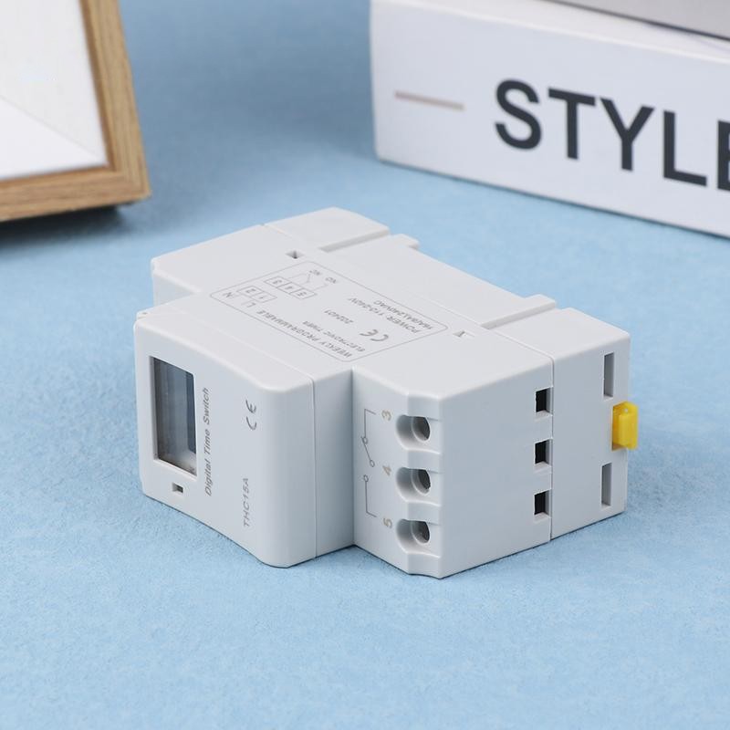 Rail 2 Wire Weekly 7 Days Programmable Digital Time Switch Relay ...