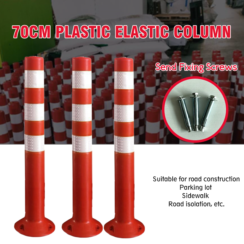 Safety Cone Flexible Pole Warning Road Facilities Crossing Sign Safety ...