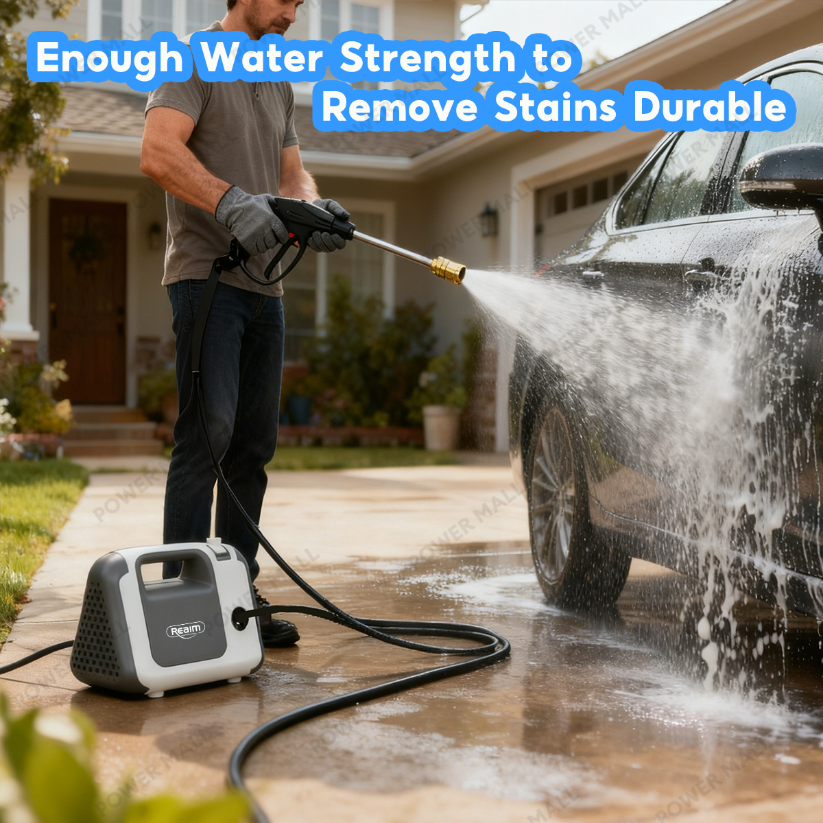 REAIM Water Jet High Pressure Long Gun 850W Heavy Duty Portable Nozzle ...