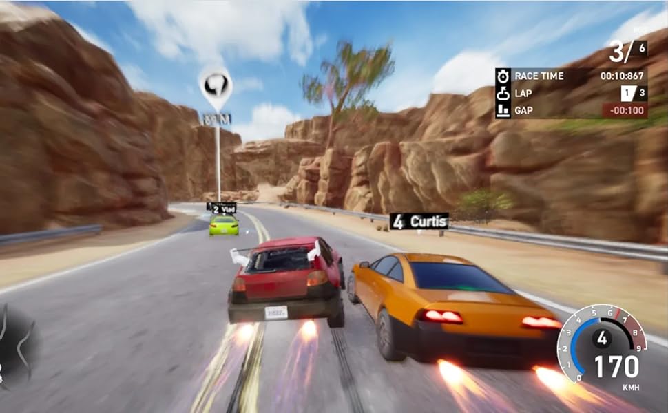 Nintendo Switch 2 NS2 Super Street Racer Game with Twin Racing Wheels ...