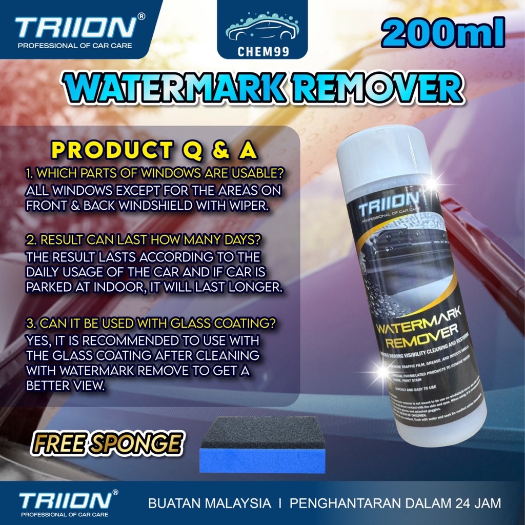 Watermark Remover Stain Remover Watermark Cermin Kereta Watermark Body ...
