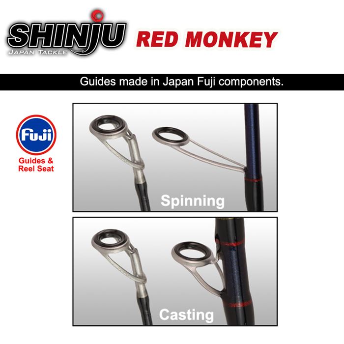 Shinju Red Monkey Micro Jig Joran Pancing Spinning Casting | 6'0-6 ...