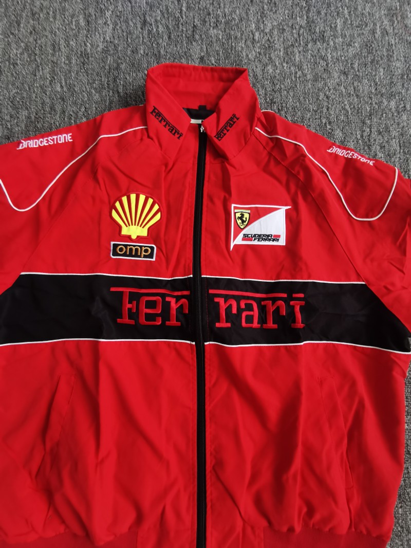 【Malaysia stock】F1 Ferrari Racing Embroidered Jacket for Men Long ...