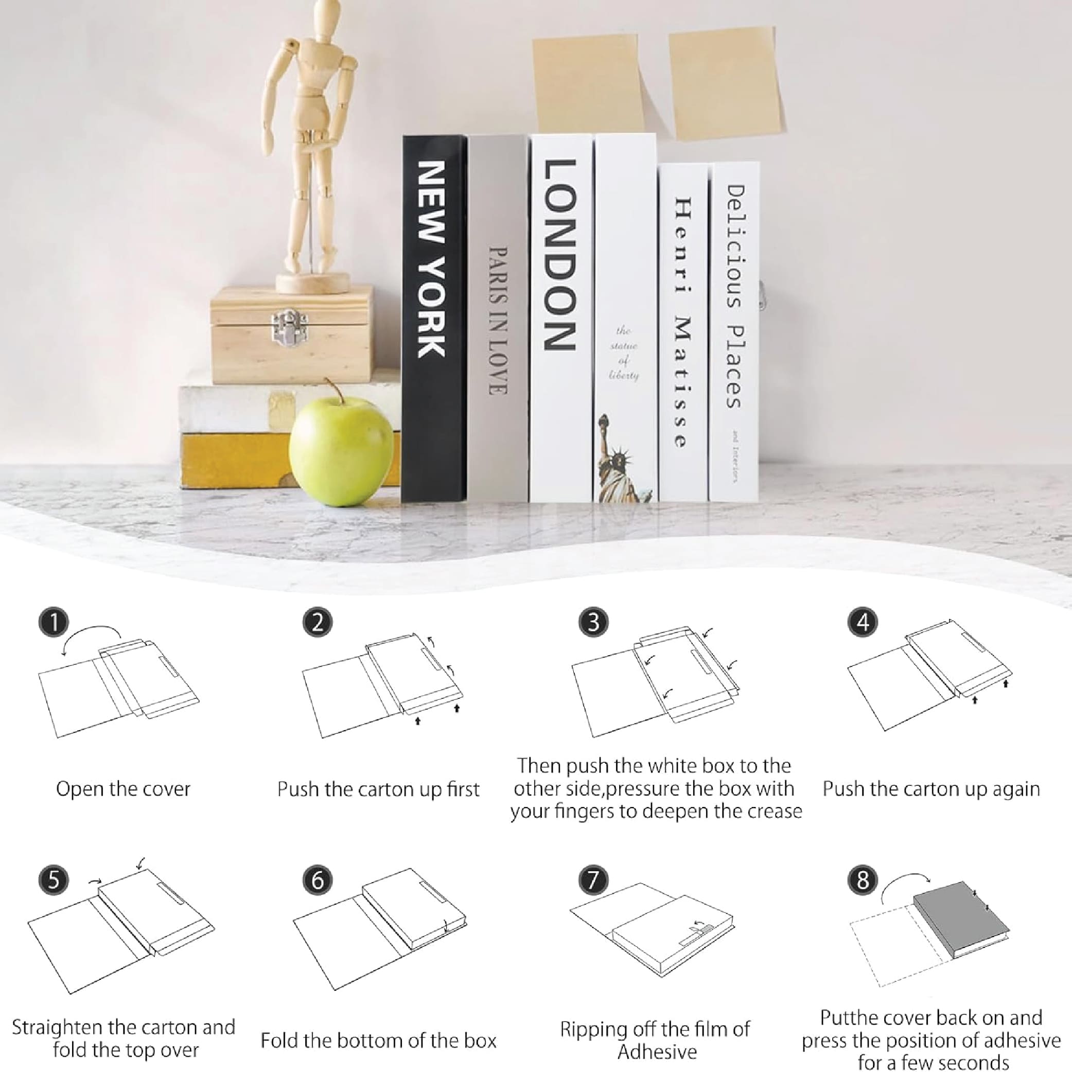 Fake Book Decorations Fake Book Display Decorative Book Fake Designer ...
