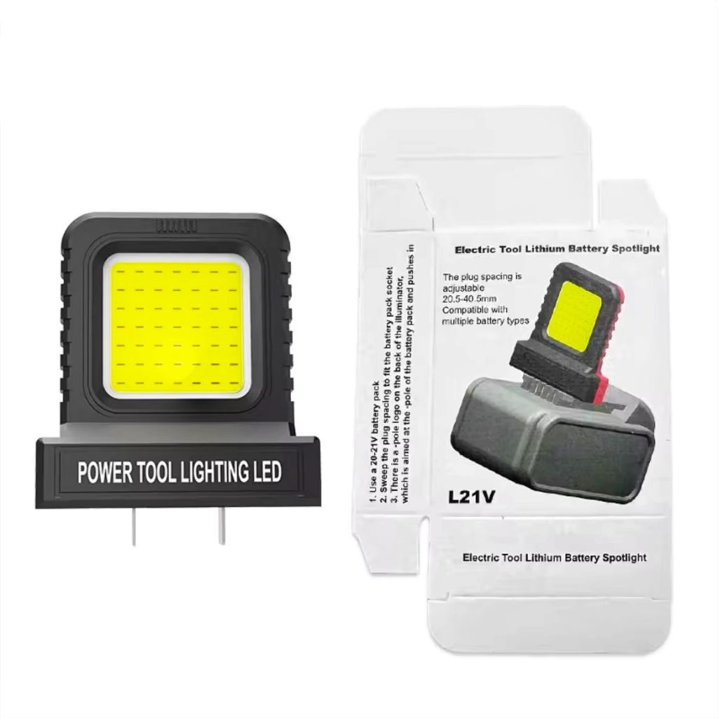 Universal LED Work Light Power Tool Cordless Lithium Battery Lamp 18V ...