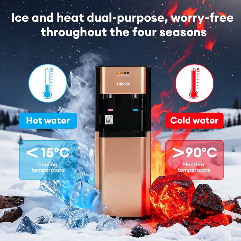 Hot & Warm & Cold Water Dispenser Floorstanding Bottom Mounted Water ...