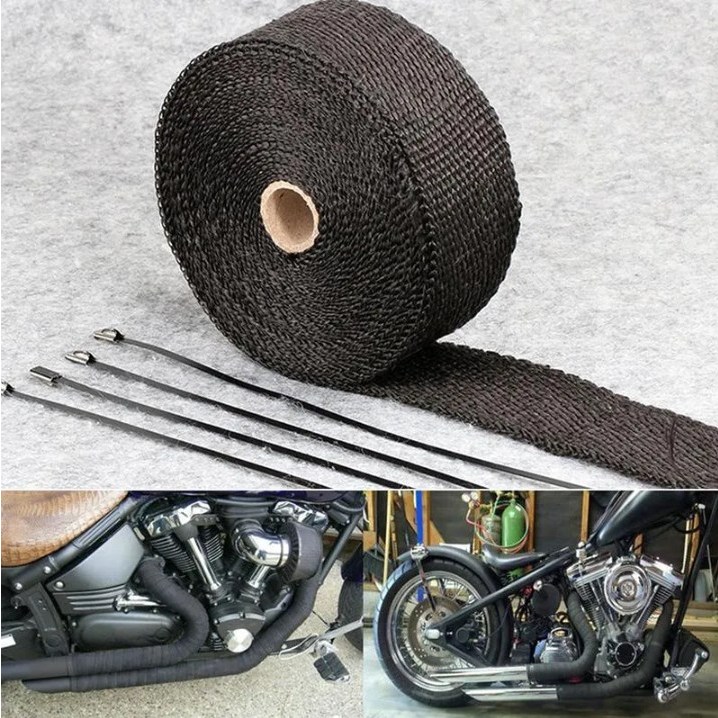 5M Motorcycle Exhaust Wrap Pipe Header Heat Wrap Turbo Exhaust Thermal ...