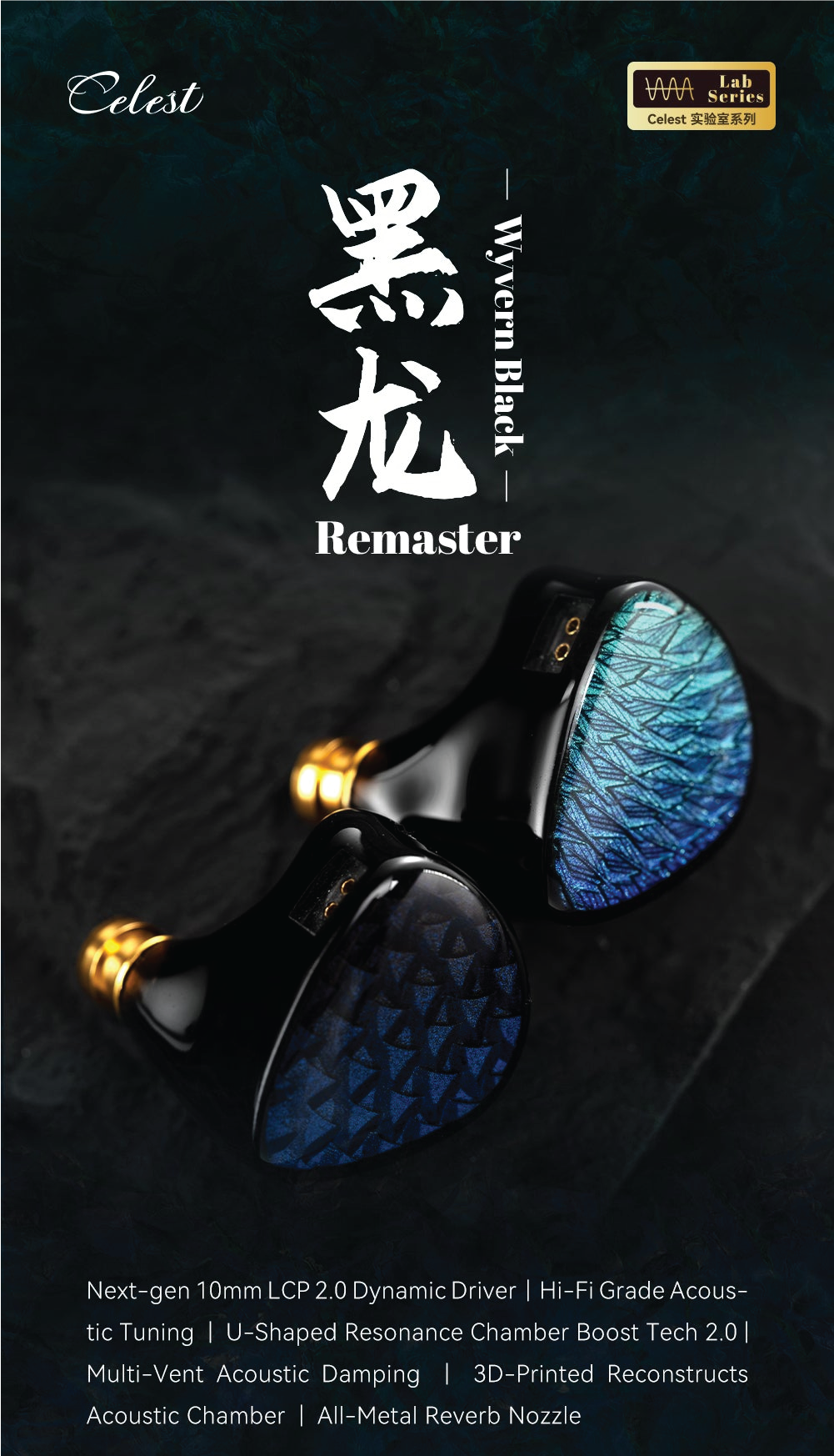 Kinera Celest Wyvern Black Remaster Hi-Fi IEM Dynamic Driver LCP 2.0 ...