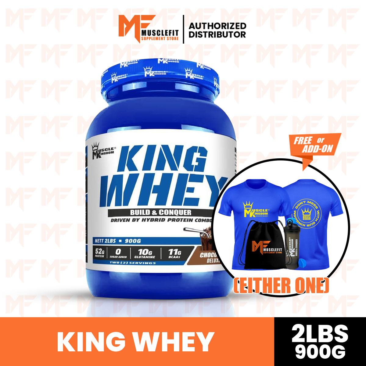 Muscle Kingdom King Whey Protein 2lbs/900g, 4 lbs/1.8 kg - Makanan ...