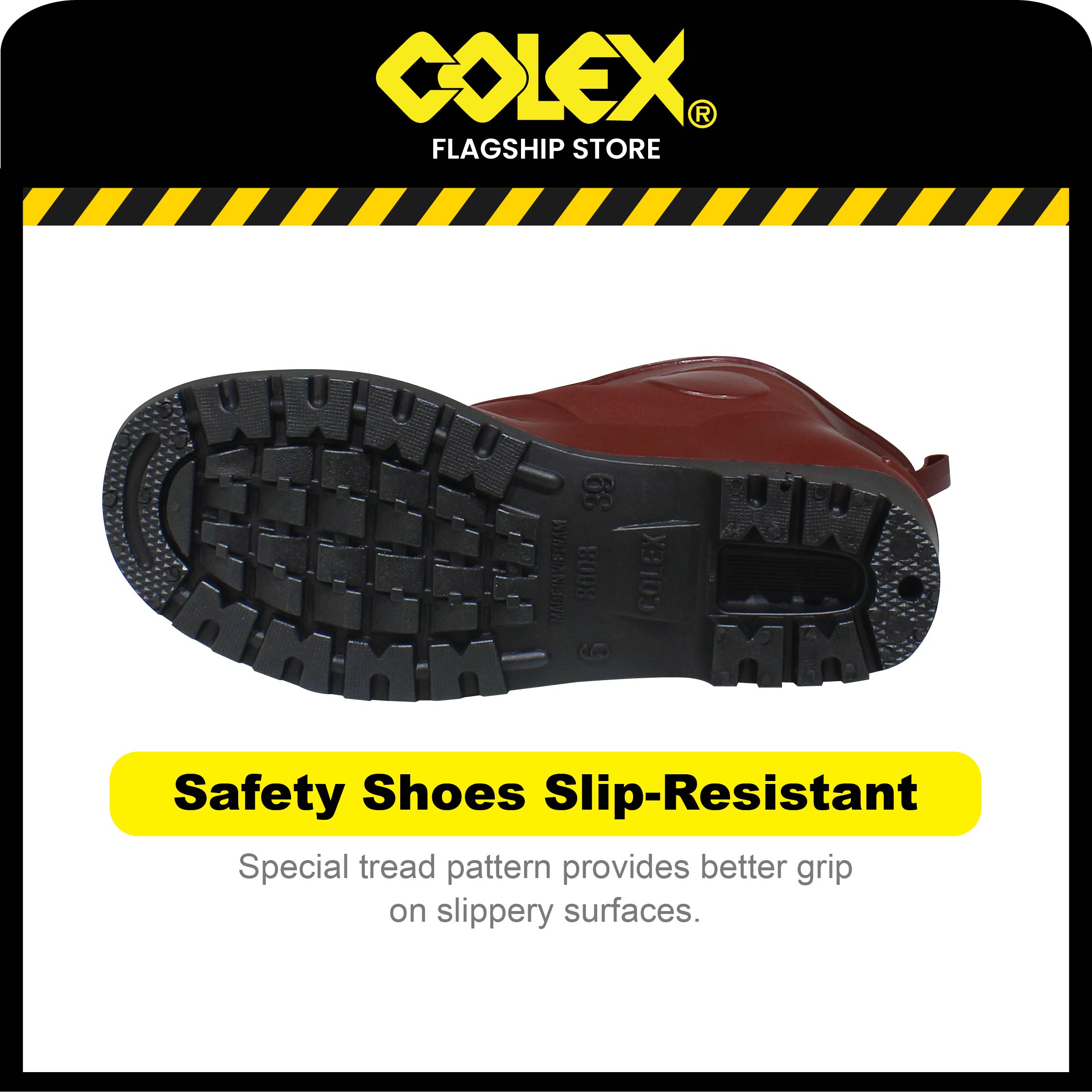 COLEX RM-6600 PVC Kitchen Boot Rain Boots Waterproof Anti Slip Garden ...