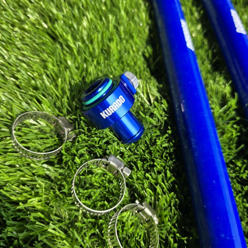 KURADO - Y16ZR THERMOSTAT BYPASS ADAPTER - BLUE - WITH HOSE NVX155 MT15 ...