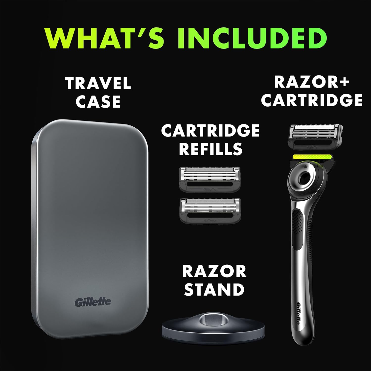 Gillette Labs Razor for Men with Exfoliating Bar - 1 Handle, 3 Razor ...