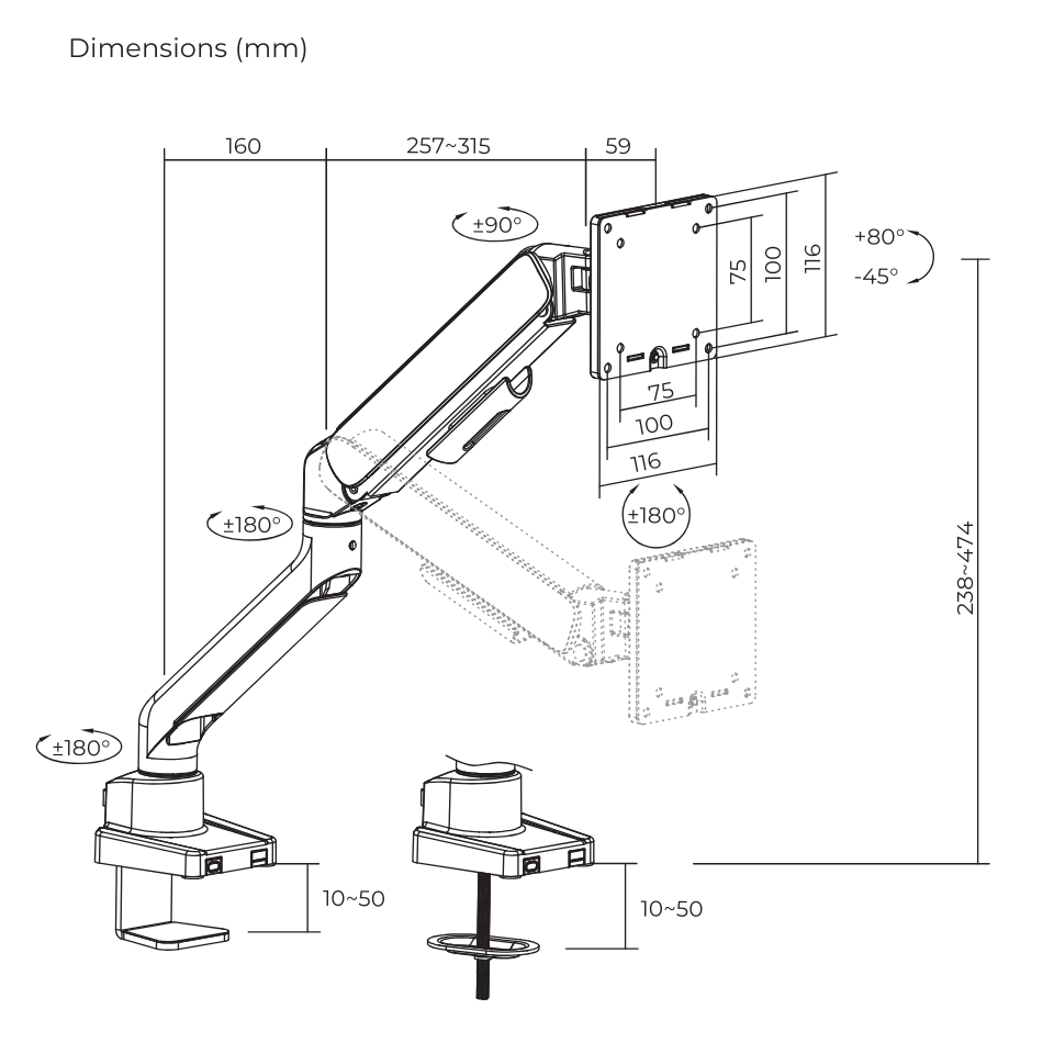 XTRE - Arc Monitor Arm | Shopee Malaysia