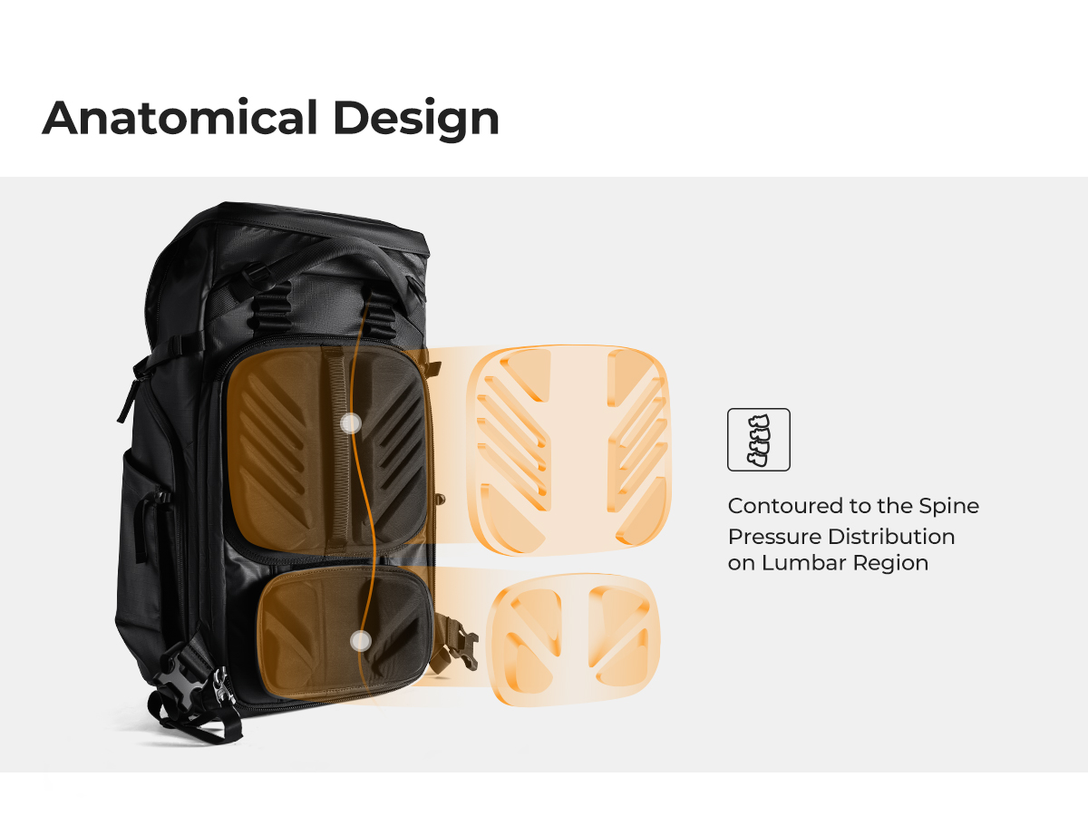 K&F Concept 30L Detachable Partition Outdoor Men Backpack-15.6 & 17.3 ...