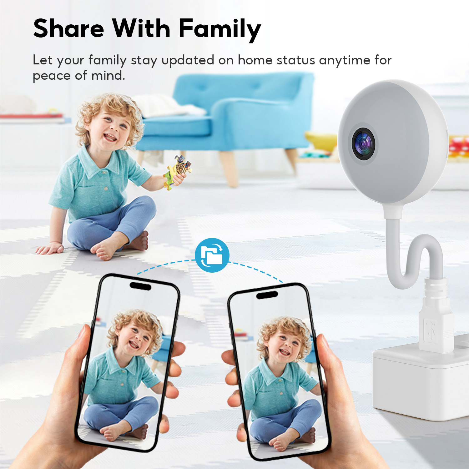 MeeGoo TUYA Cctv Smart Wireless WiFi Baby Monitor HD Camera Mobile ...