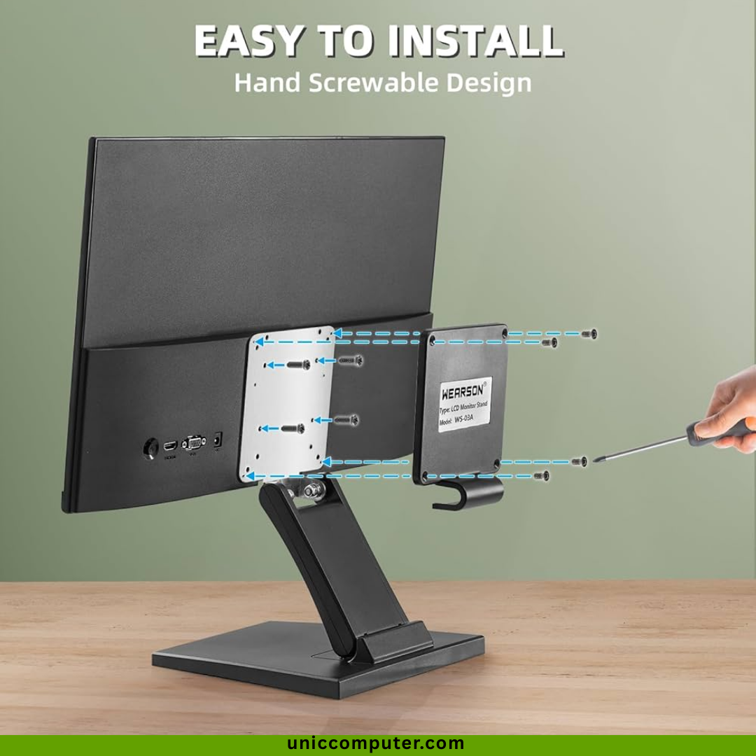 Universal Monitor Mount Stand for 13 to 24 inch Screen Adjustable BASE ...