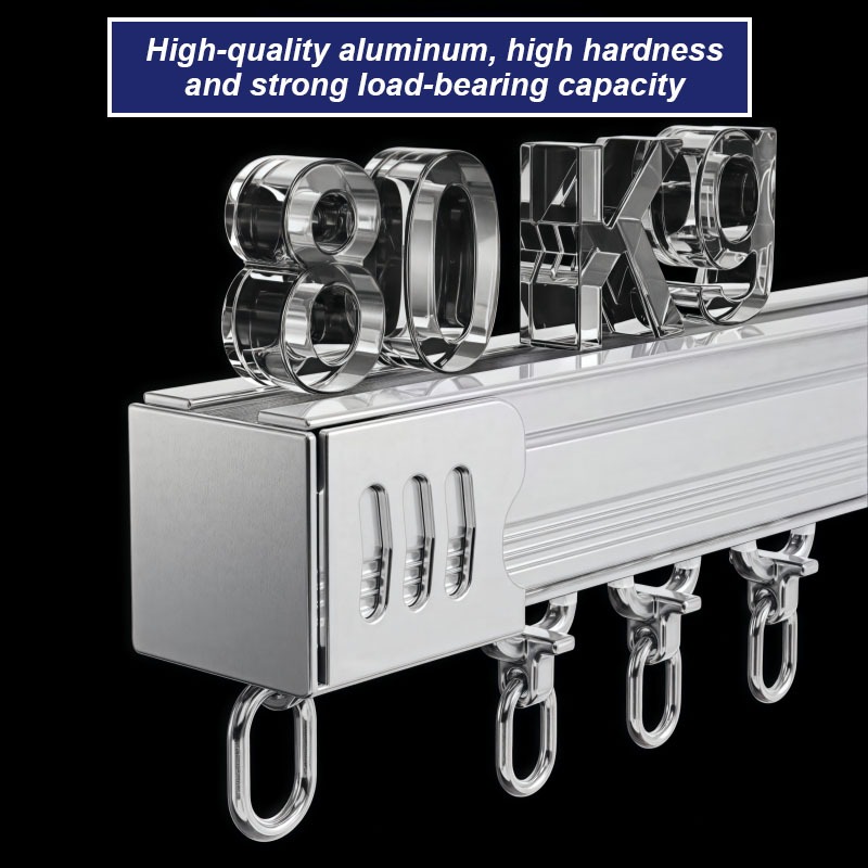 Curtain Track Rail heavy duty curtain railing ceiling rod double Top ...
