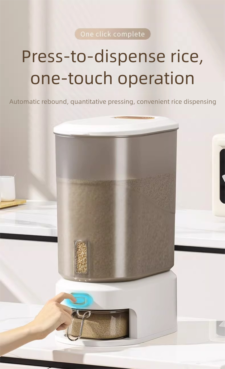 【DJ】5-10KG AUTOMATIC RICE DISPENSER WITH RINSING CUP SMART RICE ...