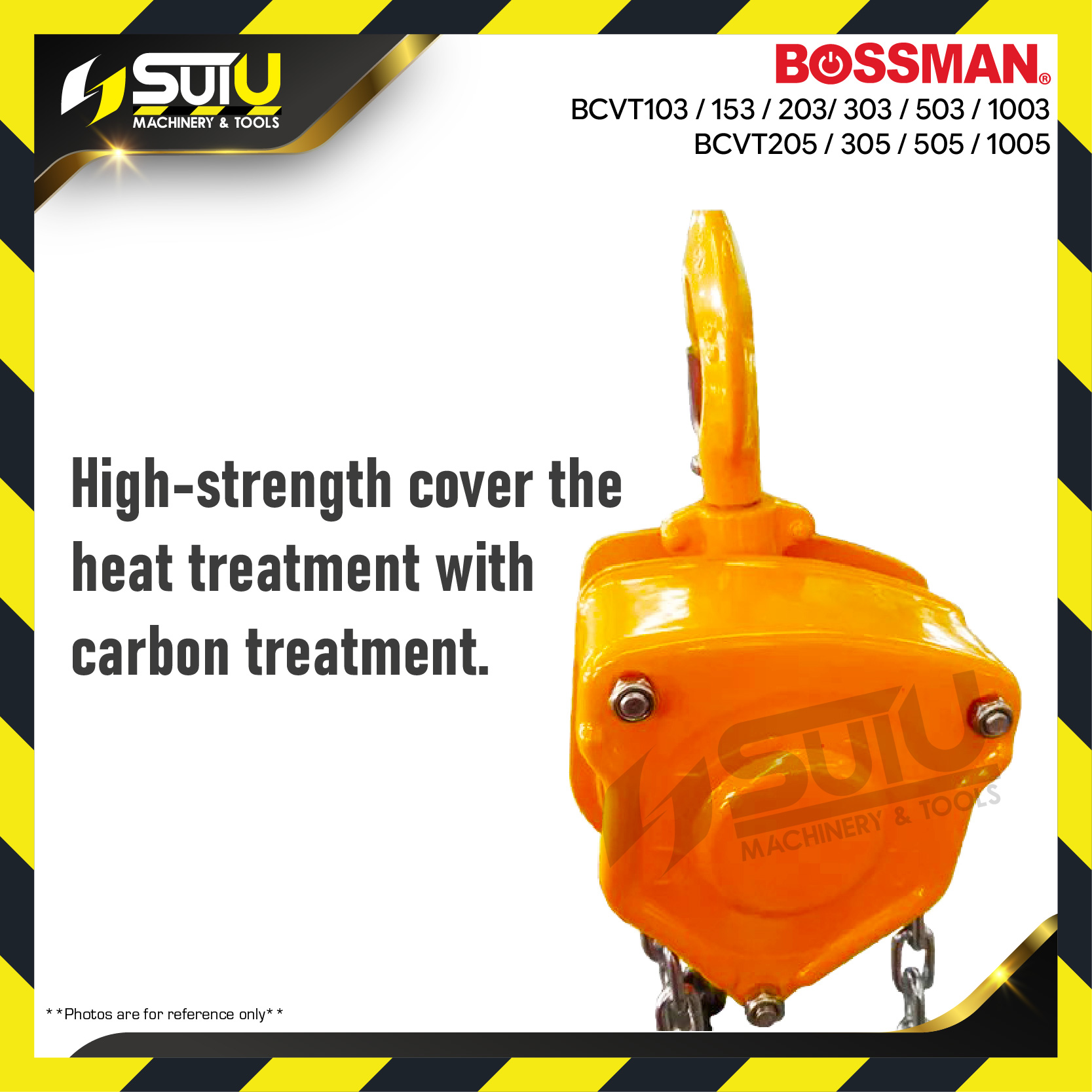 BOSSMAN BCVT series 3M / 5M Takela Rantai / Chain Block (1 Ton ~ 10 Ton ...