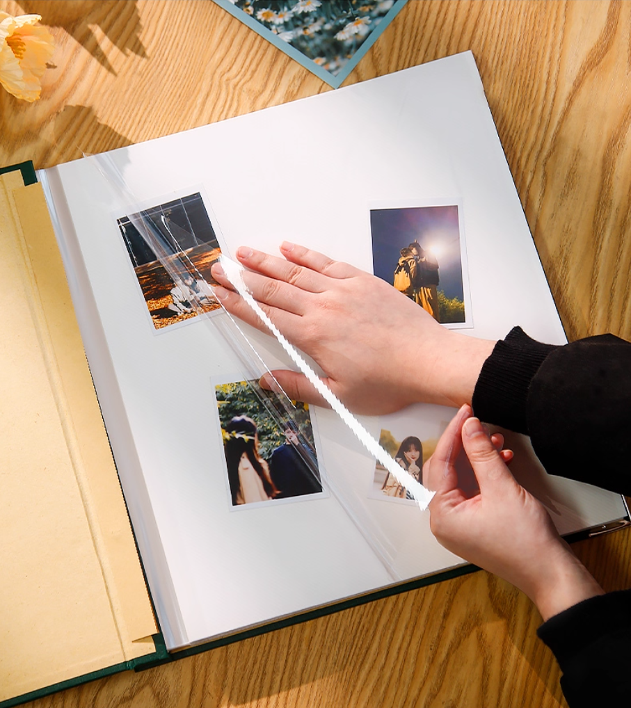 Photo Album Self Adhesive Linen Photo Book Family Photobook Scrapbook ...