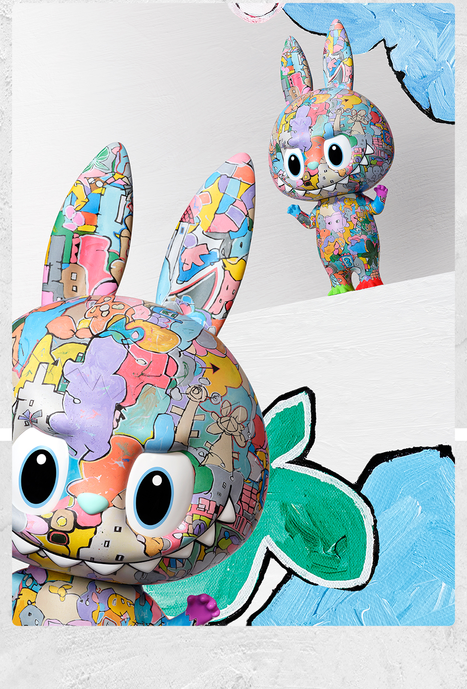 POP MART MEGA LABUBU 400% Tenth Anniversary Action Figurine Collectible ...
