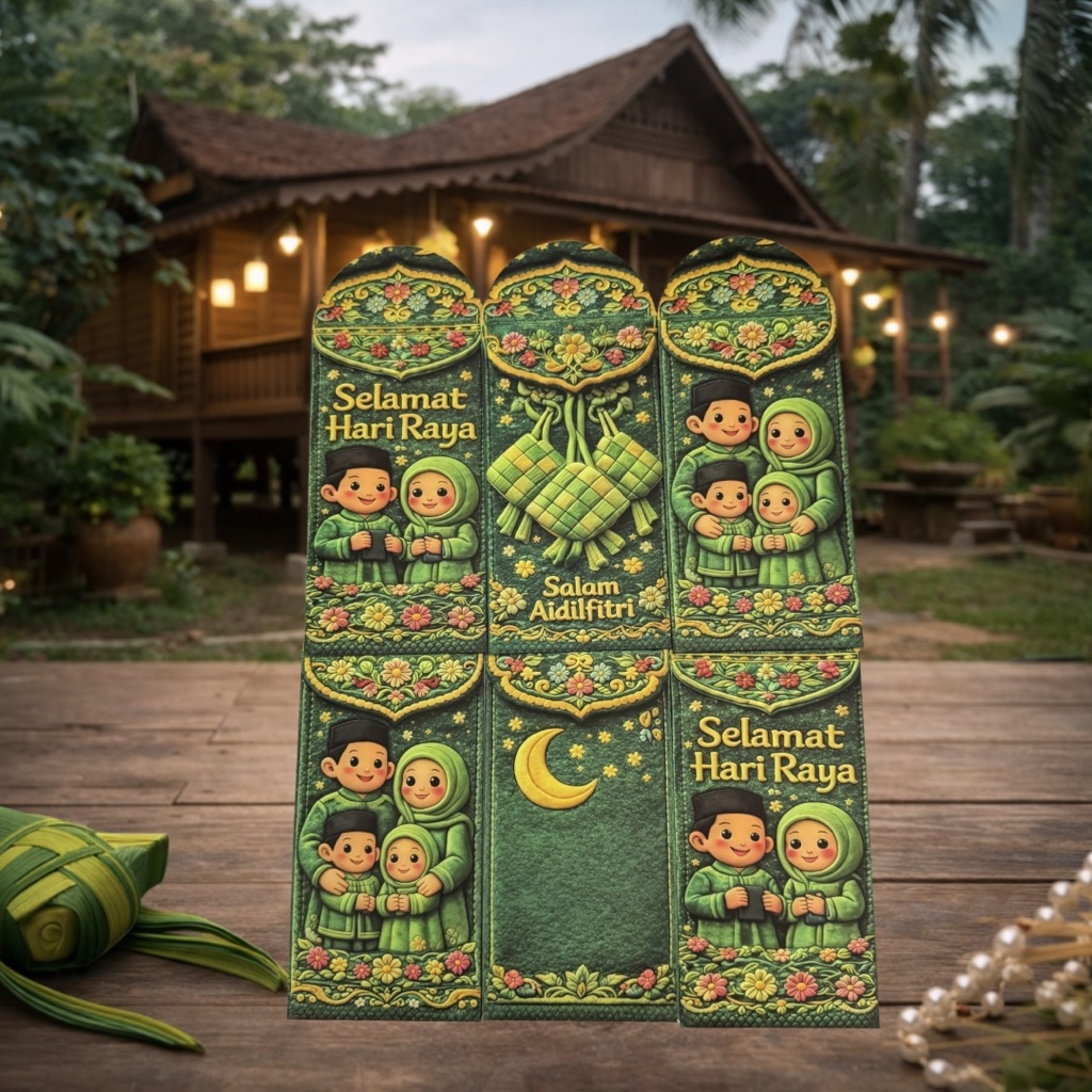 【ReadyStock】Sampul Raya Sampul Duit Raya 2026 Angpau Hari Raya 6pcs ...