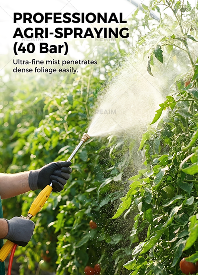 REAIM Electric Sprayer Spray Gun Pam racun bateri High Pressure Jet ...