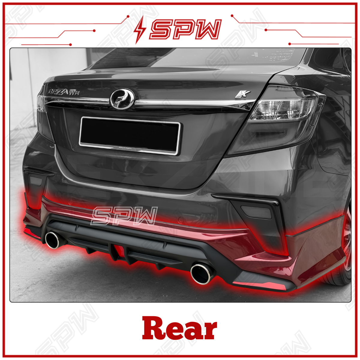 Perodua Bezza (2020-2026) V3 D68 Drive68 Bodykit Body Kit Front Bumper ...