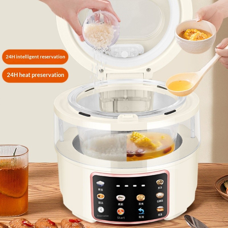 Low Sugar Rice Cooker 3L with Smart LED Display 600W Large Capacity 24 ...
