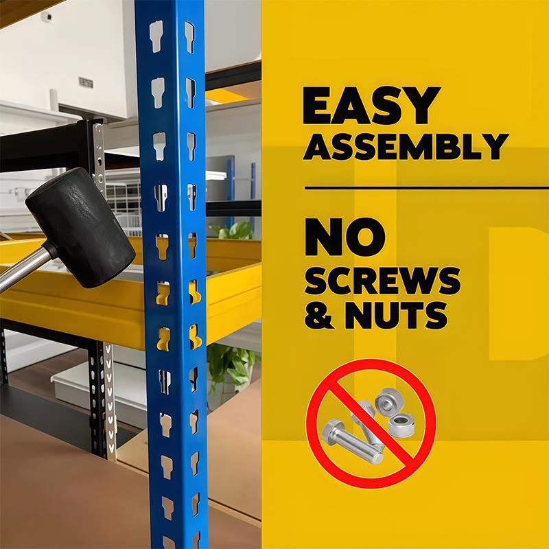 Adjustable Durable Metal Rack Boltless Shelving Iron Storage Rack Shelf ...
